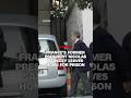 France's Former President Nicolas Sarkozy leaves home for prison