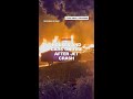 Houses and cars on fire after jet crash