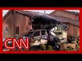 Business jet crashes into San Diego neighborhood, setting homes and cars on fire