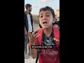 Palestinian boy’s emotional plea for food in Gaza