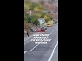 Cab driver narrowly escapes giant boulder