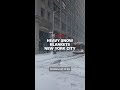 Heavy snow blankets New York City