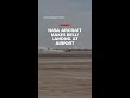 NASA aircraft makes belly landing at airport