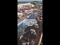 Drone footage shows significant tornado damage in Mineral Wells, Texas