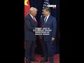 Trump and Xi exchange warm greetings in South Korea